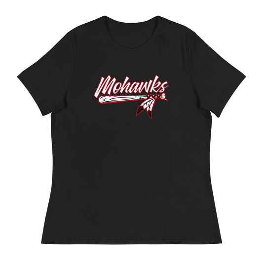 Performance | Women's Relaxed T Shirt | Mohawks Baseball 8u | Emblem Logo