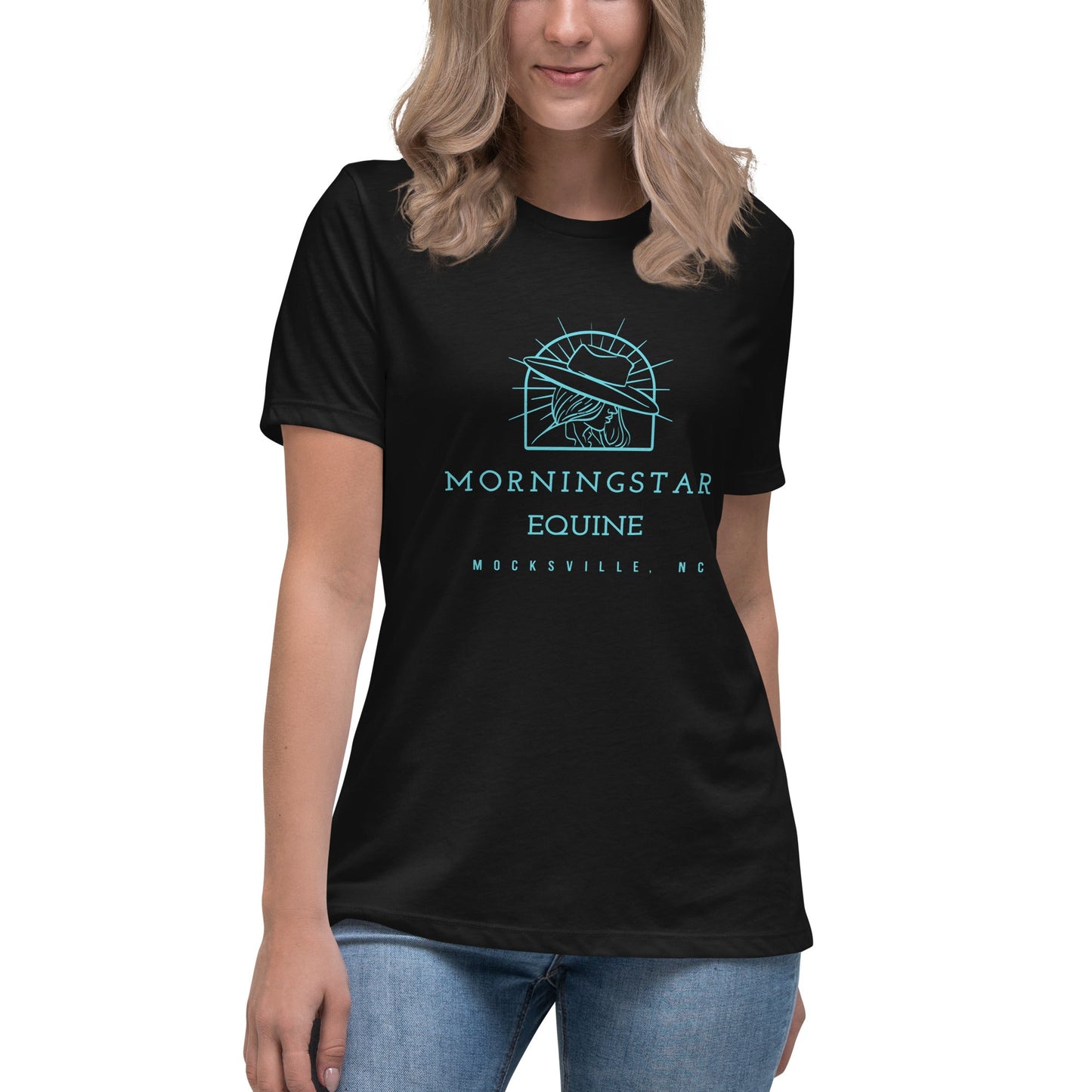 Performance | Women's Relaxed T Shirt | Morningstar Equine | Morningstar Equine Logo