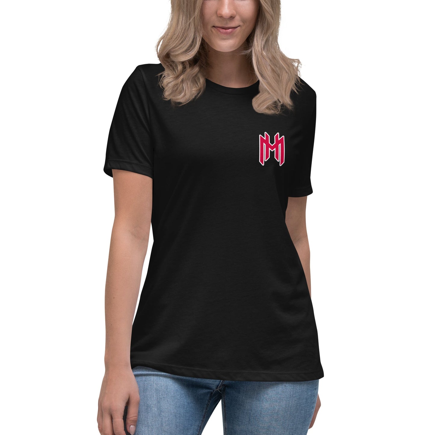 Performance | Women's Relaxed T Shirt | Mountain House Bloodhounds | MH Monogram Logo