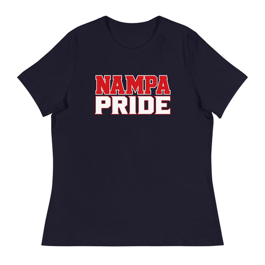 Performance | Women's Relaxed T Shirt | Nampa Pride | Letter Mark Logo