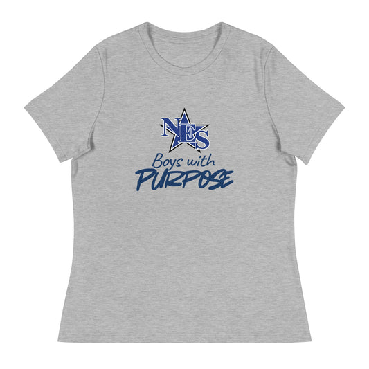Performance | Women's Relaxed T Shirt | NES - Boys with Purpose | Boys with Purpose Logo