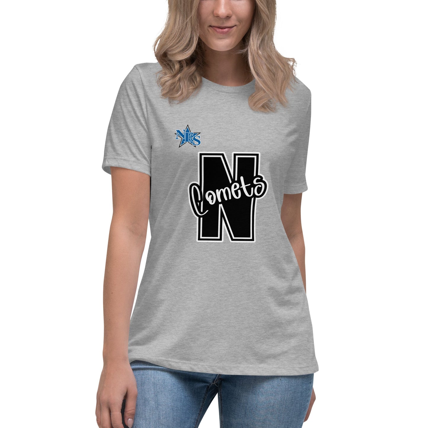 Performance | Women's Relaxed T Shirt | Norton Elementary School | N Comets Logo