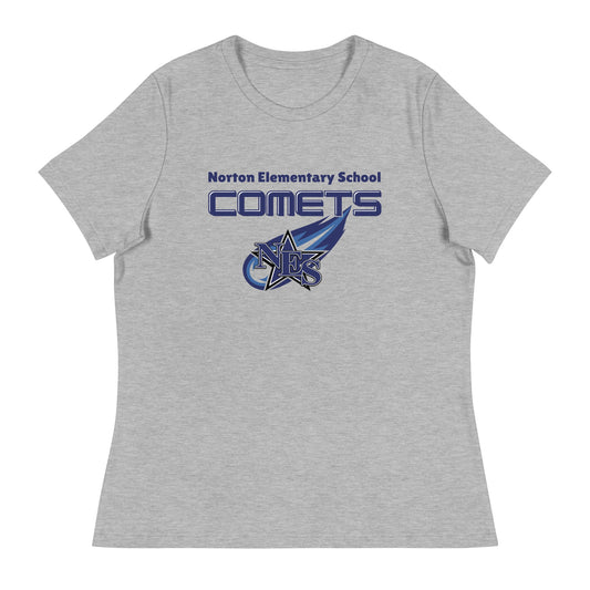 Performance | Women's Relaxed T Shirt | Norton Elementary School | Space Script Logo