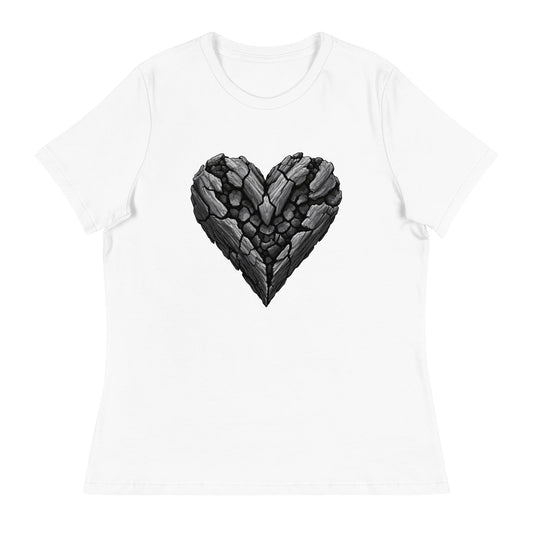 Performance | Women's Relaxed T Shirt | Obsidian Heartbeat | Emblem Logo