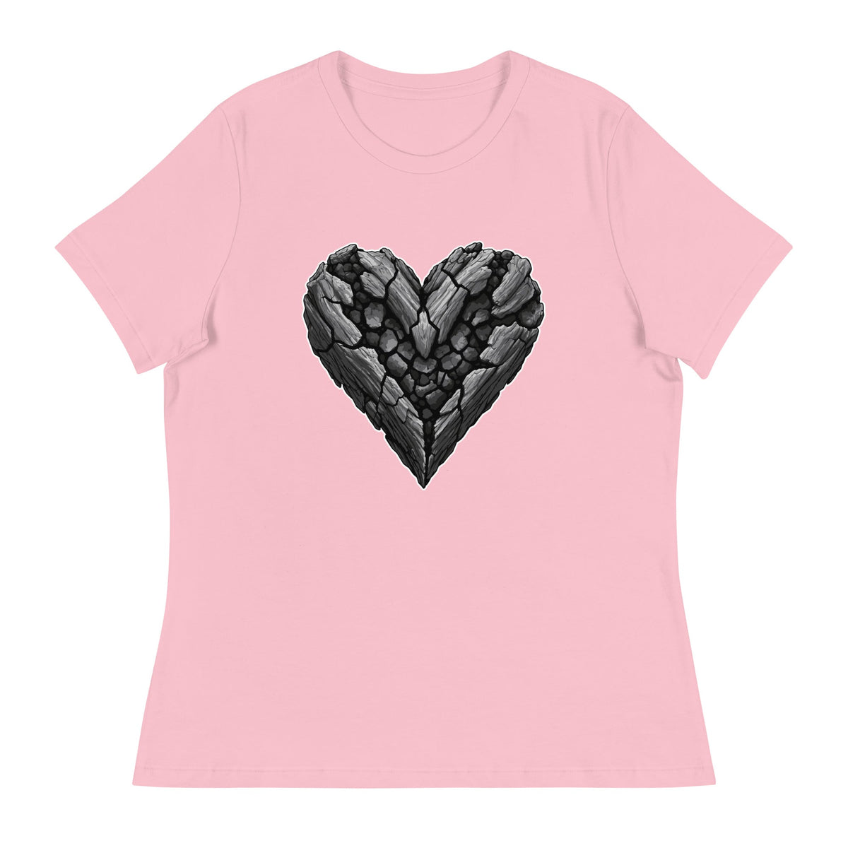 Performance | Women's Relaxed T Shirt | Obsidian Heartbeat | Emblem Logo