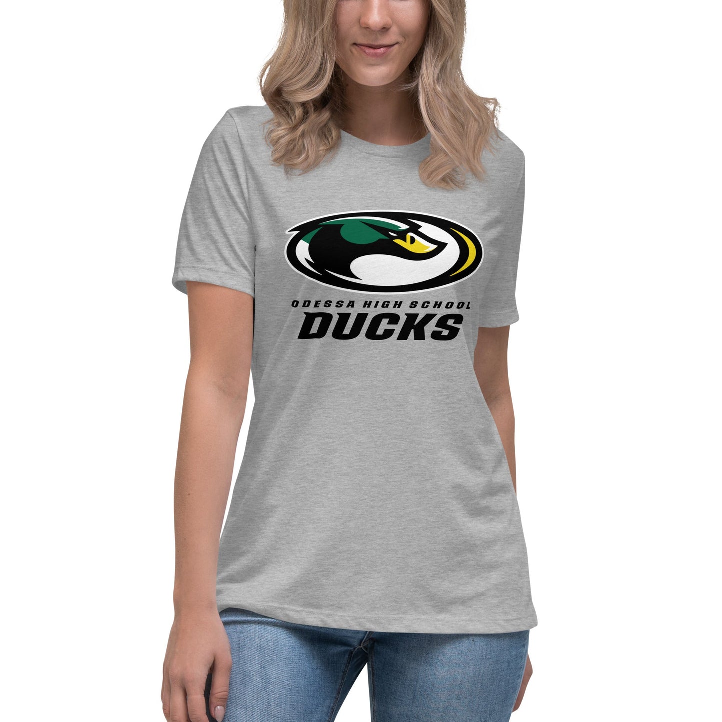 Performance | Women's Relaxed T Shirt | Odessa Girls Lacrosse | ODH Ducks Logo