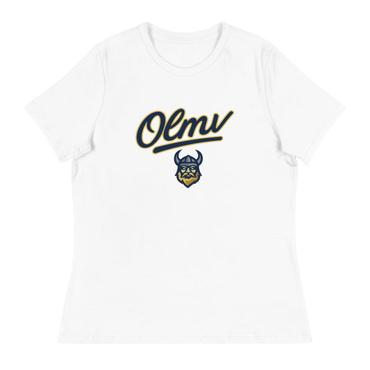 Performance | Women's Relaxed T Shirt | OLMV Vikings | Script Logo