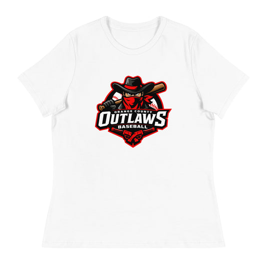 Performance | Women's Relaxed T Shirt | Orange County Outlaws | Emblem Logo