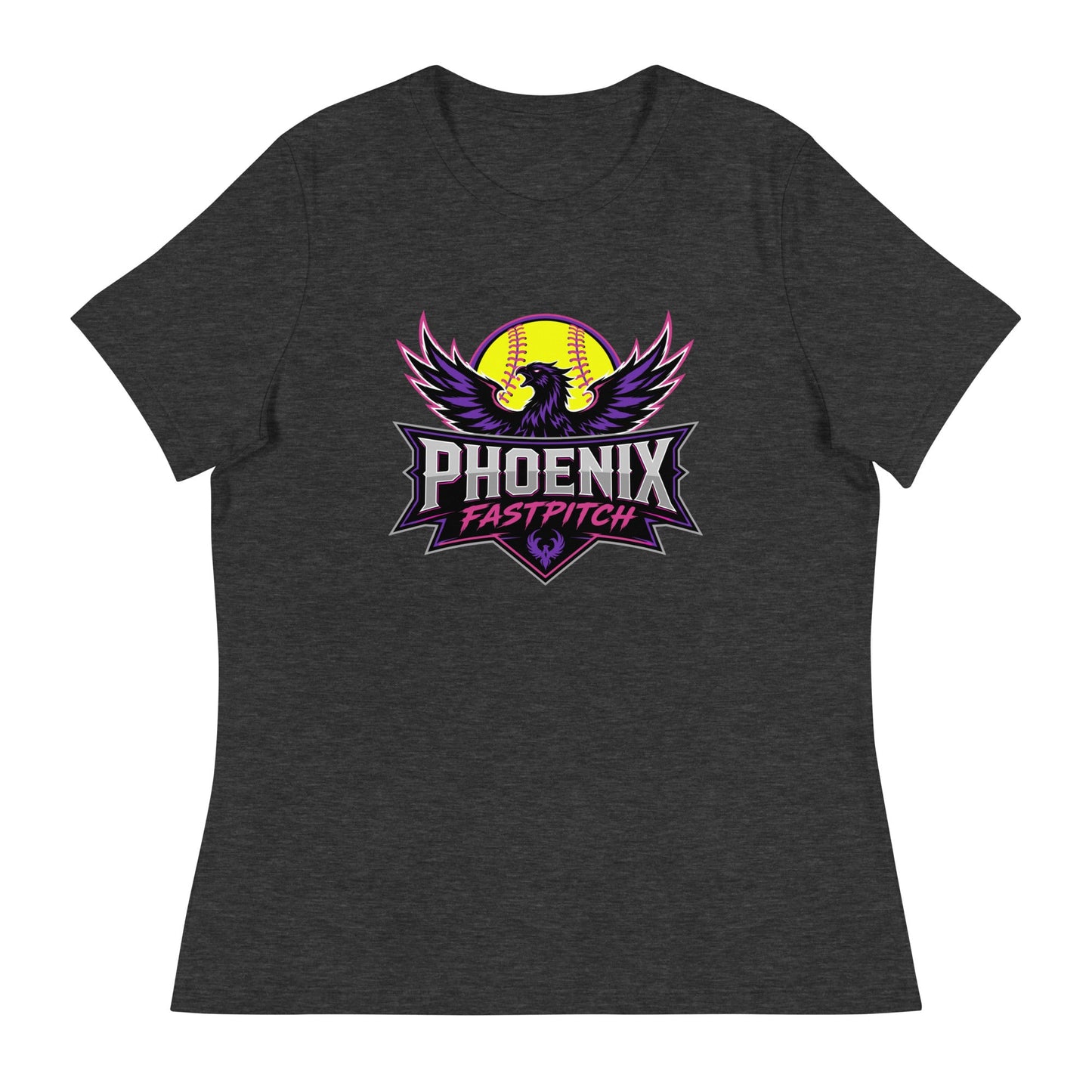 Performance | Women's Relaxed T Shirt | Phoenix Fastpitch | Emblem Logo