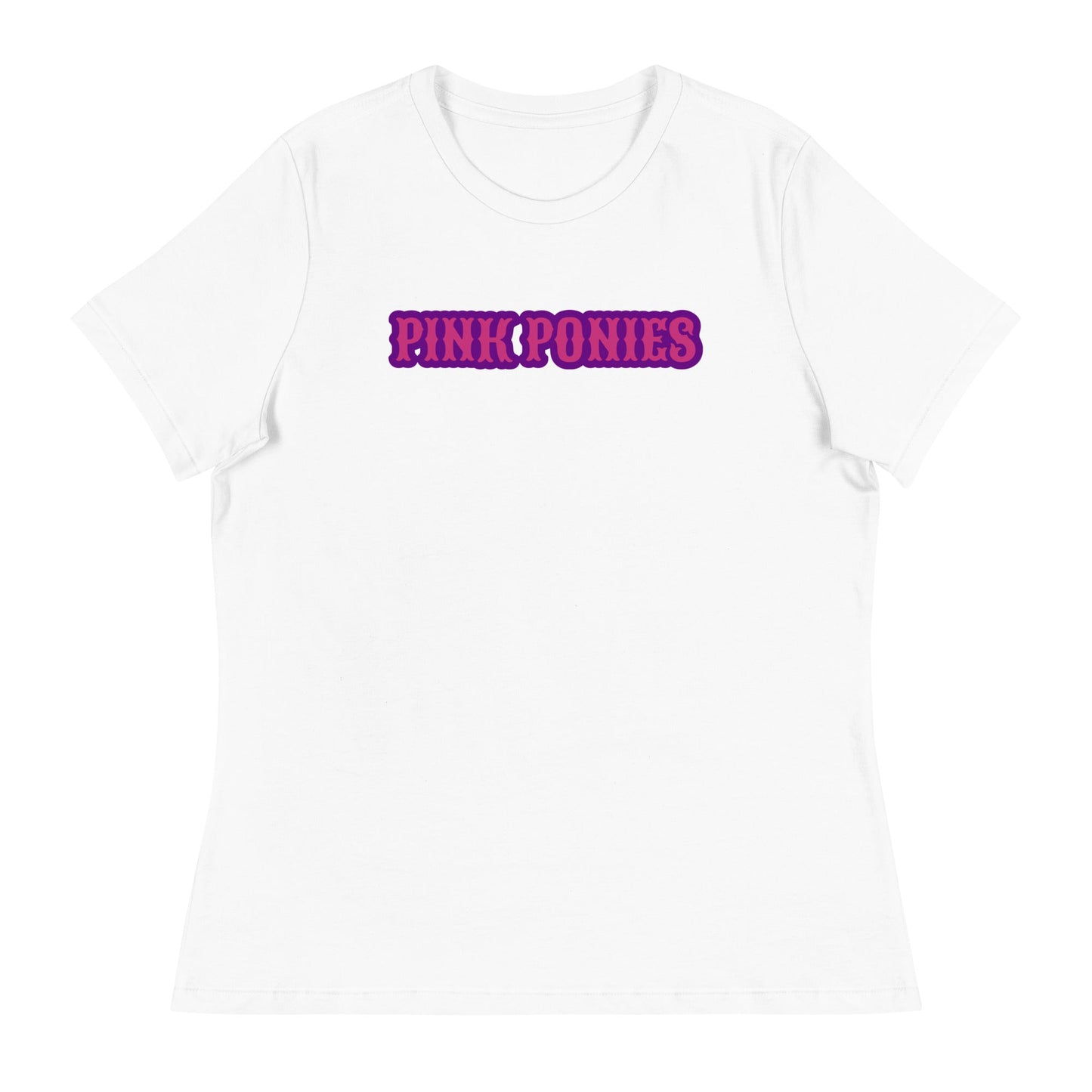 Performance | Women's Relaxed T Shirt | Pink Pony Athletic Club | Script Logo