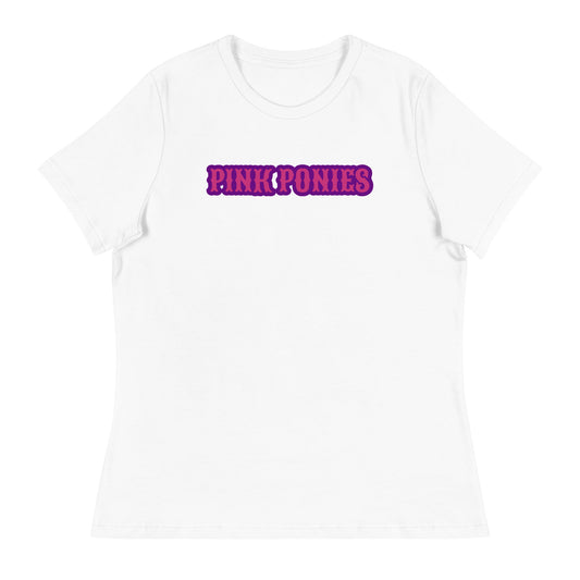Performance | Women's Relaxed T Shirt | Pink Pony Athletic Club | Script Logo