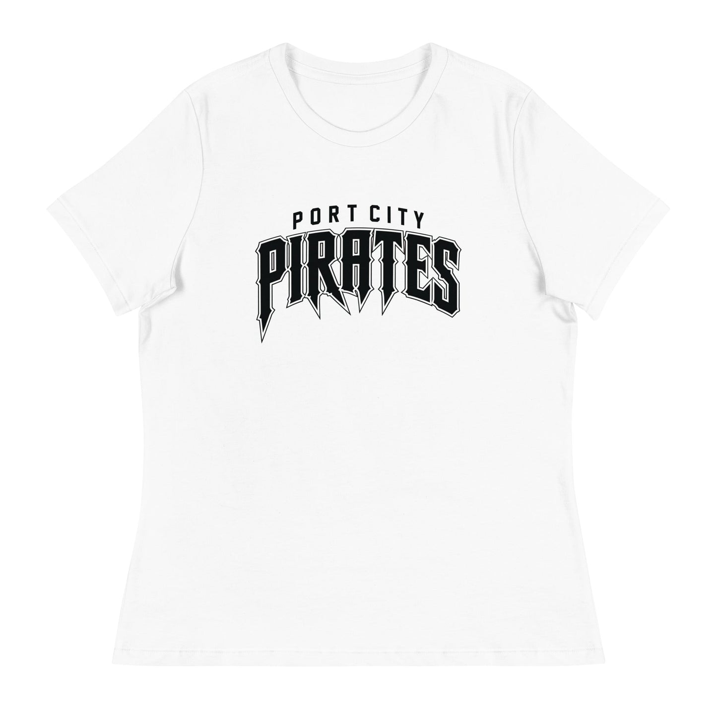 Performance | Women's Relaxed T Shirt | Port City Pirates | Script Logo