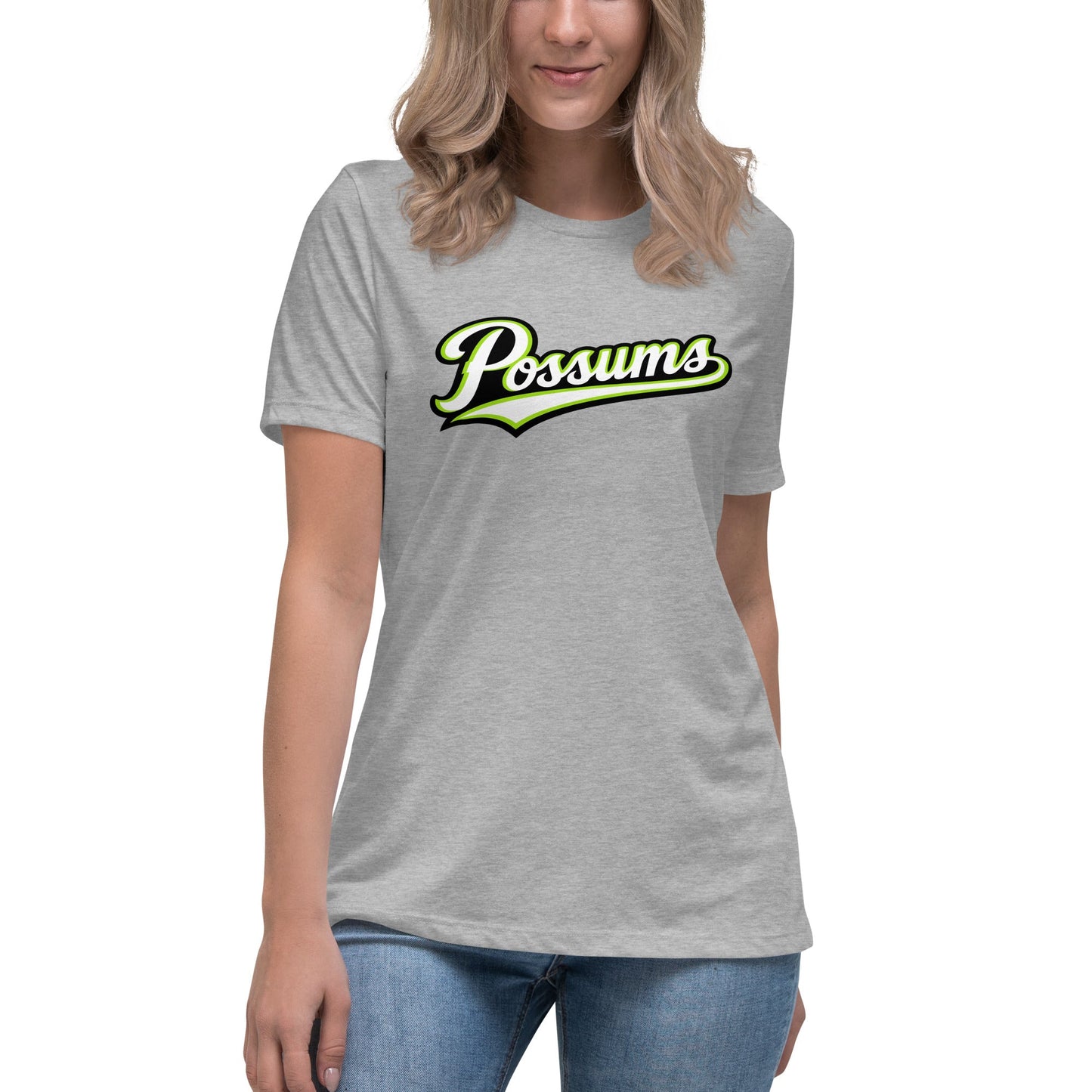 Performance | Women's Relaxed T Shirt | Possums | Script Logo