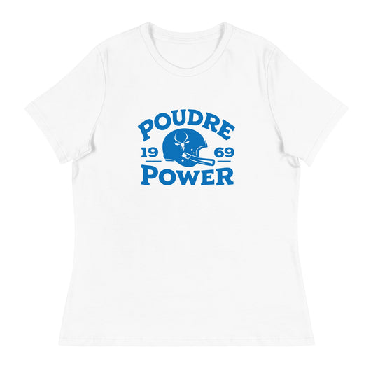 Performance | Women's Relaxed T Shirt | Poudre Football | Crest Logo