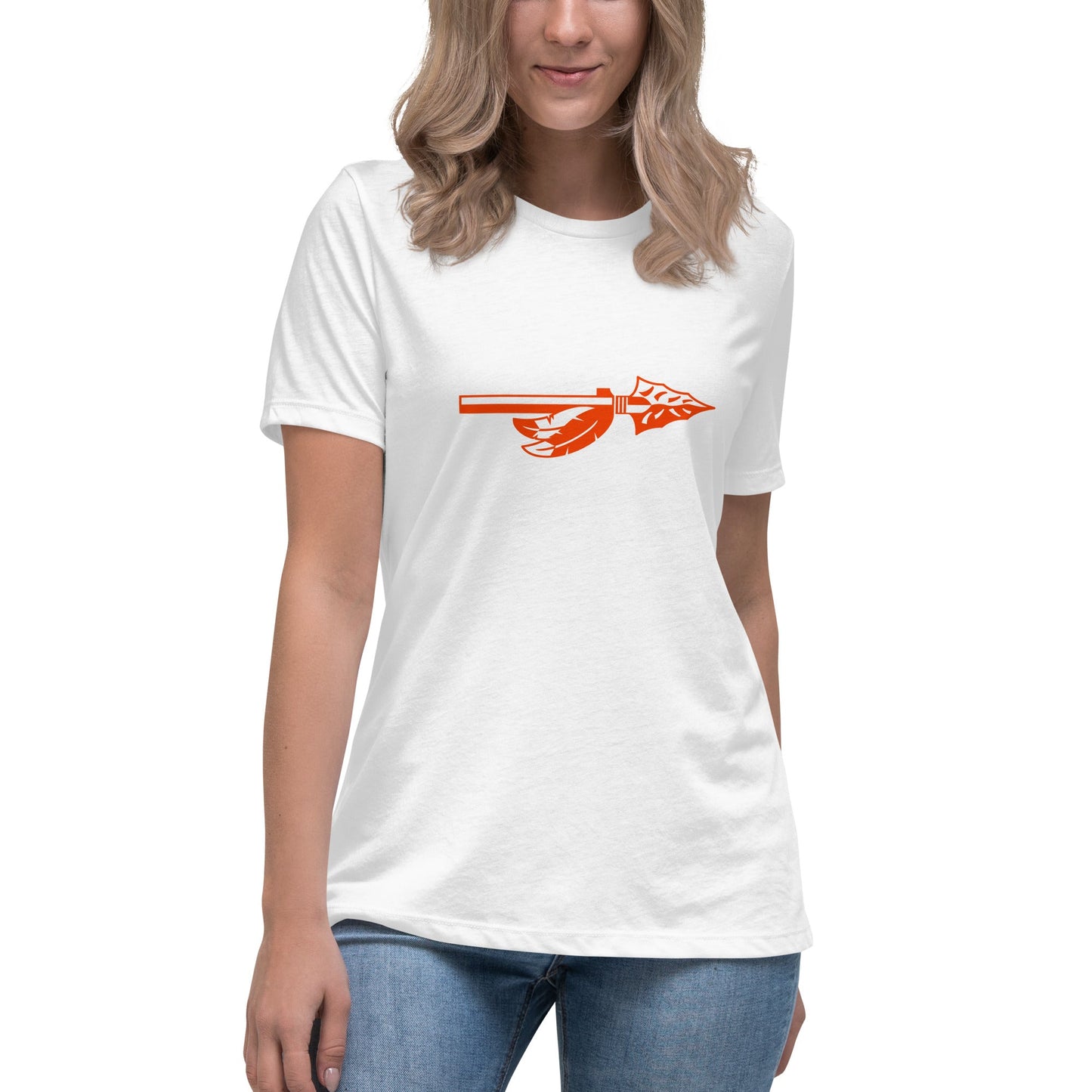 Performance | Women's Relaxed T Shirt | Powhatan lacrosse | Arrowhead Logo