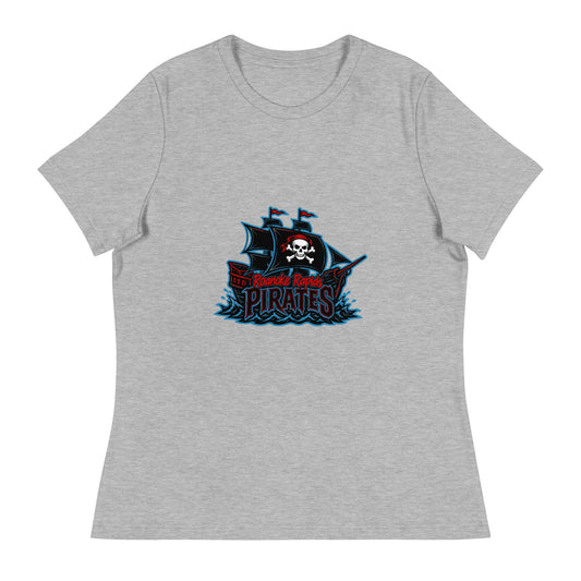 Performance | Women's Relaxed T Shirt | Roanoke Rapids Pirates | Black Sail Battlers Logo