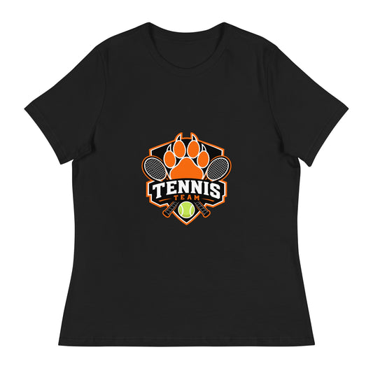 Performance | Women's Relaxed T Shirt | Rock Springs High School Tennis | Crest Logo