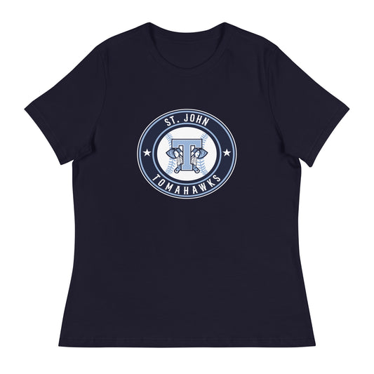 Performance | Women's Relaxed T Shirt | Saint John Tomahawks | Badge Logo