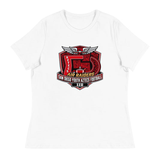 Performance | Women's Relaxed T Shirt | San Diego Youth Aztecs Football 11u Air Raiders | Shield Logo