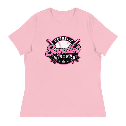 Performance | Women's Relaxed T Shirt | Sandlot Sisters | Badge Logo