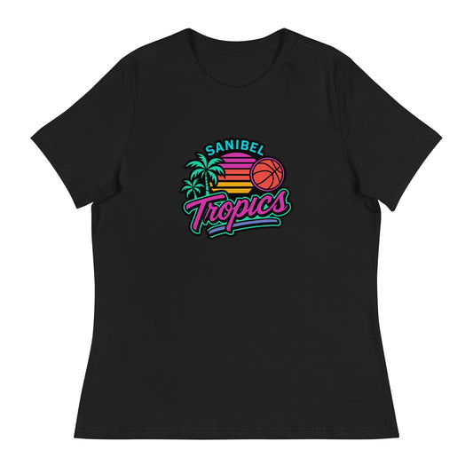 Performance | Women's Relaxed T Shirt | Sanibel Tropics | Coastal Clash Logo