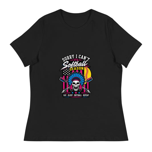 Performance | Women's Relaxed T Shirt | Savage Softball | Tribal Ace Logo