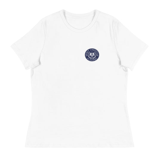Performance | Women's Relaxed T Shirt | Spirit Christian Academy | Badge Logo
