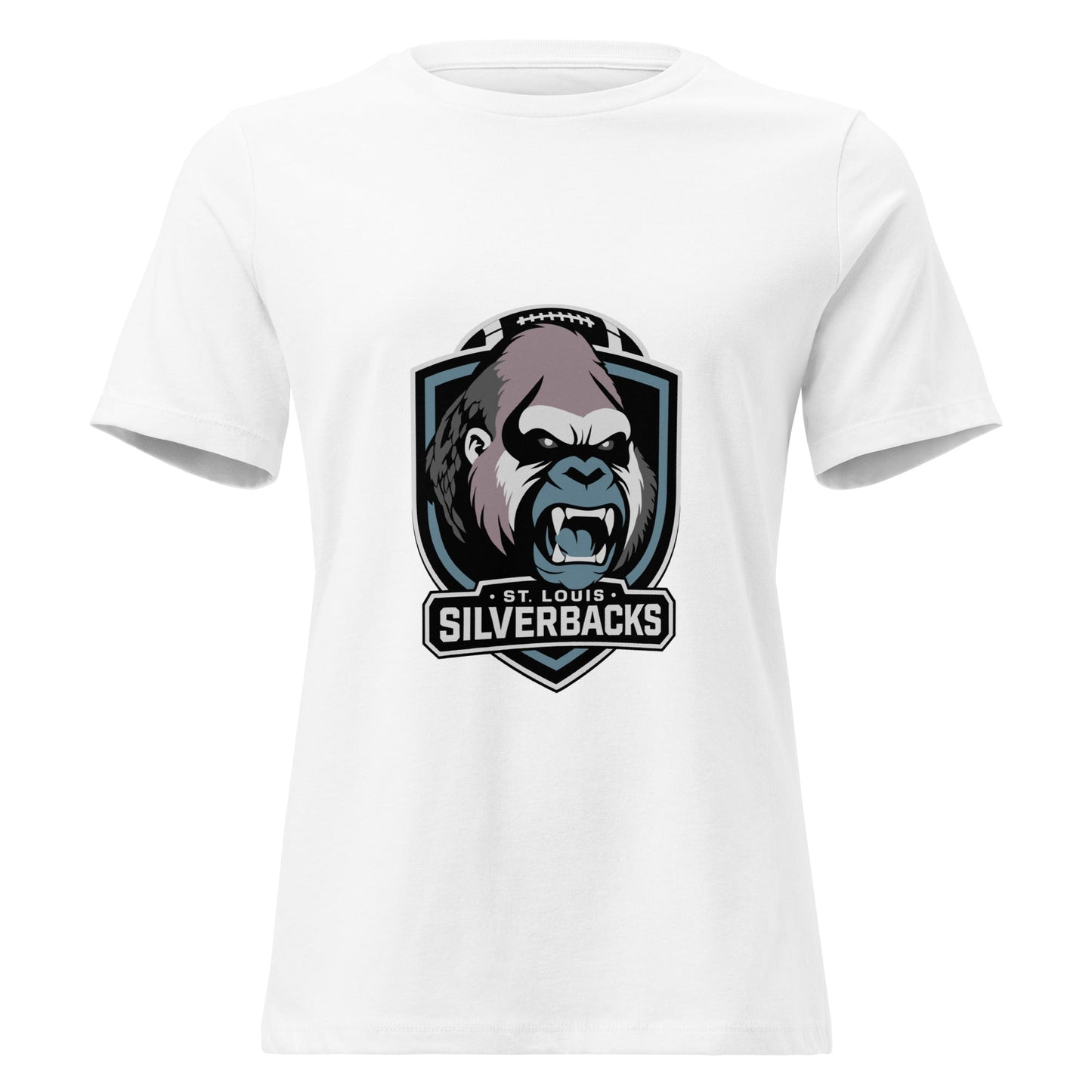 Performance | Women's Relaxed T Shirt | St. Louis Silverbacks Women’s Football Team | Shield Logo