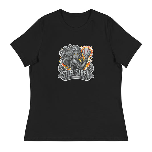 Performance | Women's Relaxed T Shirt | STEEL SIREN | Mascot Logo