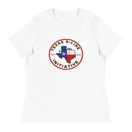 Performance | Women's Relaxed T Shirt | Texas 8 - Line Initiative | Badge Logo