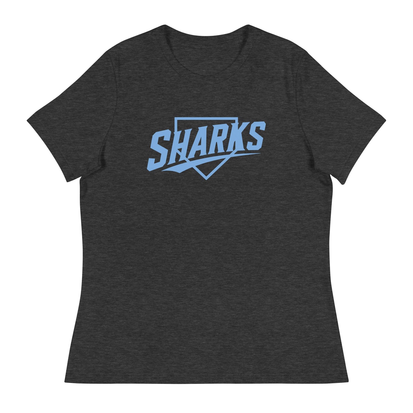 Performance | Women's Relaxed T Shirt | The Sharks Baseball Team | Crest Logo