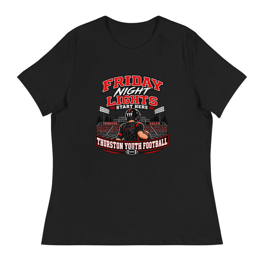 Performance | Women's Relaxed T Shirt | Thurston Youth Football | Vanguard Logo