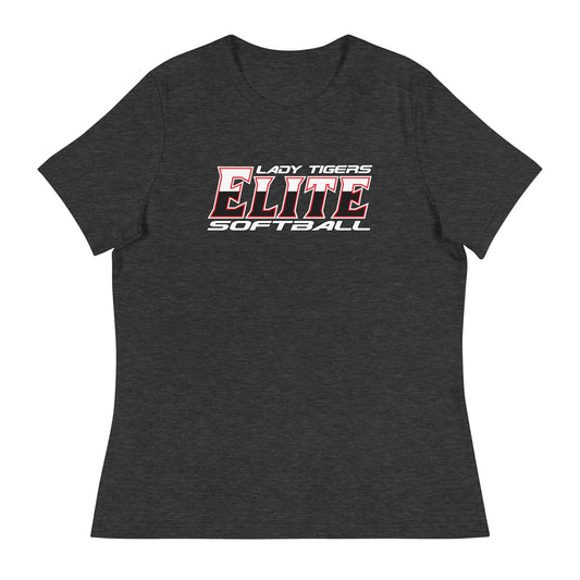 Performance | Women's Relaxed T Shirt | Tigers Elite Softball | Modern Script Logo