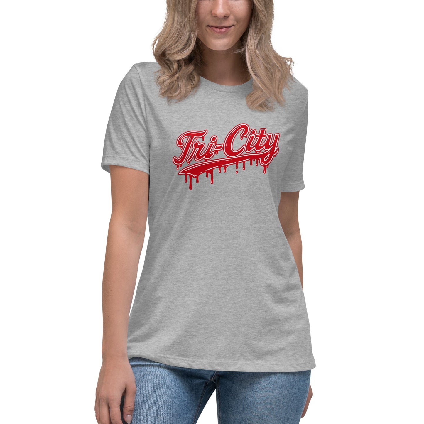 Performance | Women's Relaxed T Shirt | Tri - City Baseball | Mark Logo