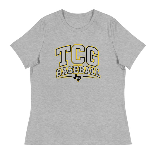 Performance | Women's Relaxed T Shirt | Tri-County Ghosts | TCG Crest Logo