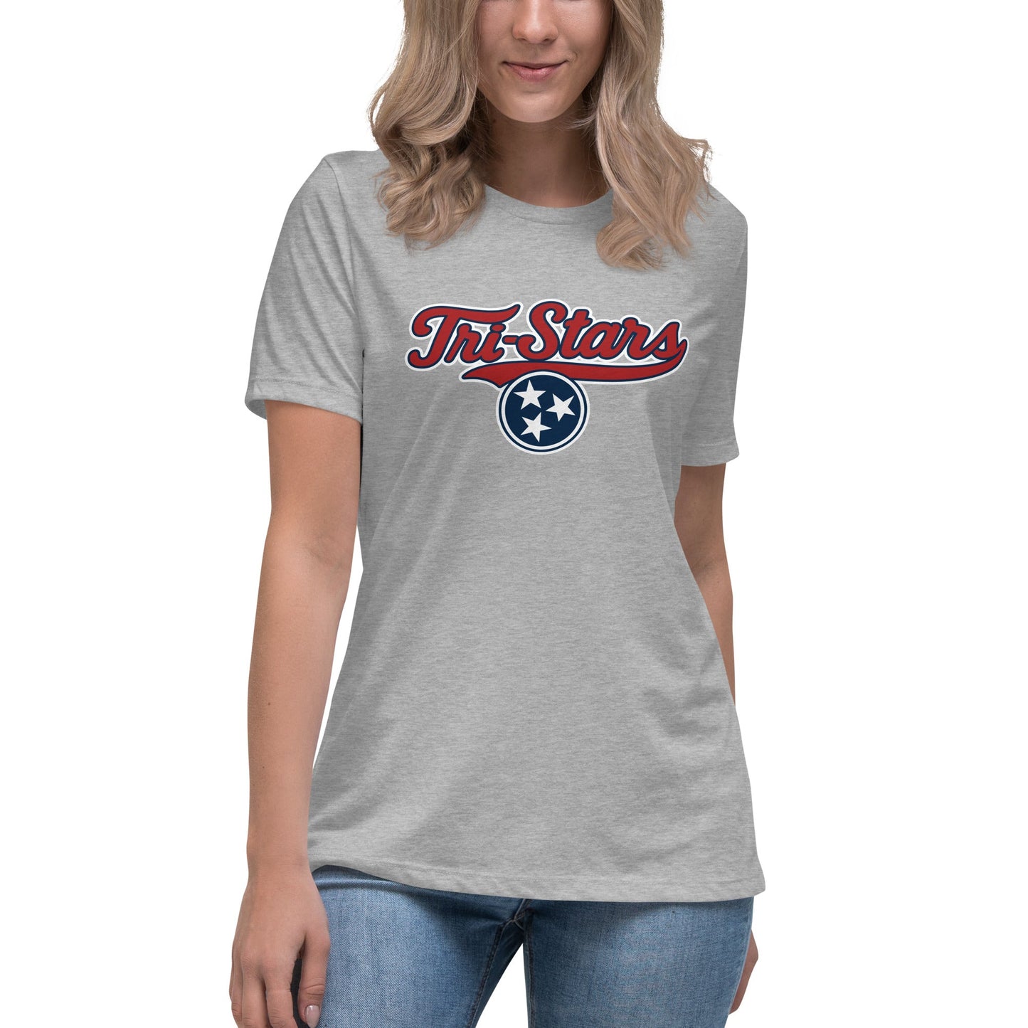 Performance | Women's Relaxed T Shirt | Tri - Stars | 3 Stars Logo
