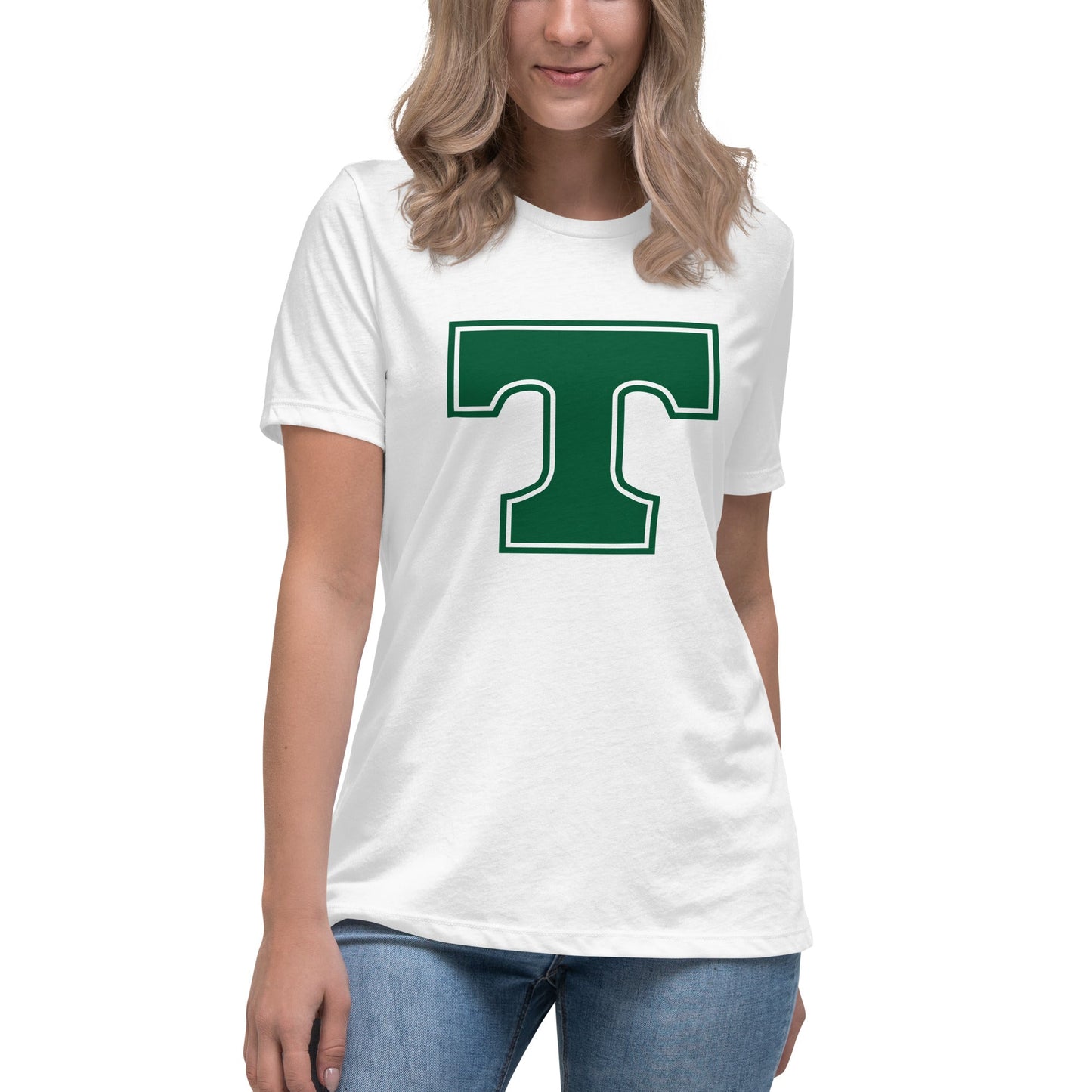 Performance | Women's Relaxed T Shirt | Trinity Highschool | T Logo