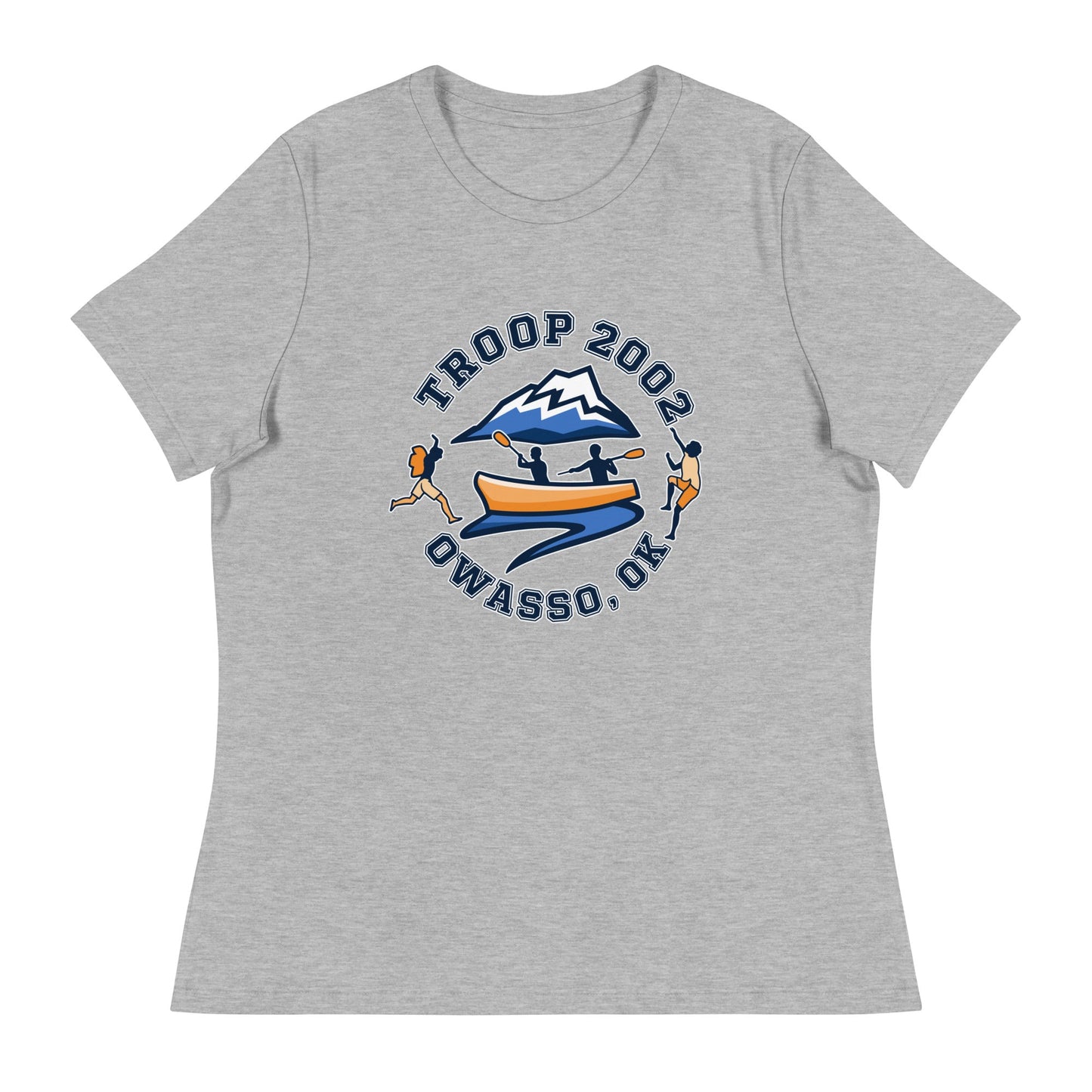 Performance | Women's Relaxed T Shirt | Troop 2002 | Trailblazer Crest Logo