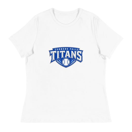 Performance | Women's Relaxed T Shirt | Turners Falls Titans | Titan Crest Logo