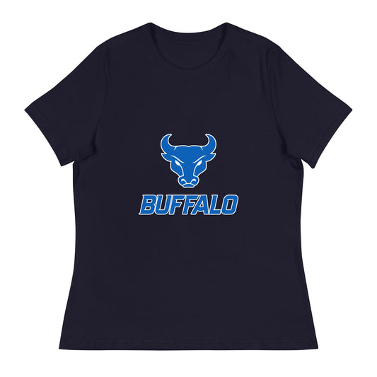Performance | Women's Relaxed T Shirt | UB Womens Club Basketball | Vanguard Buffalo Crest Logo