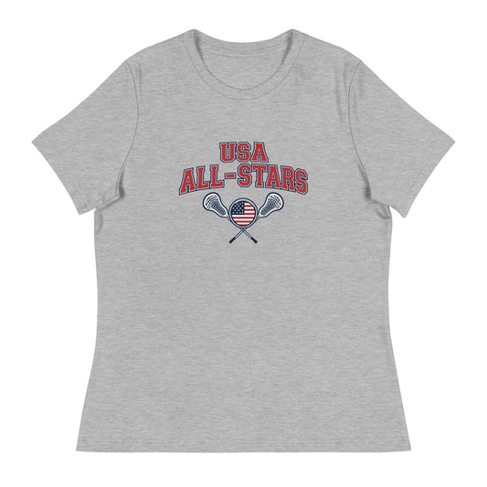 Performance | Women's Relaxed T Shirt | USA ALL STARS BERLIN 2026 | Modern Script Logo