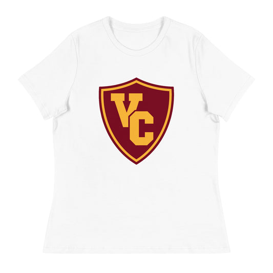 Performance | Women's Relaxed T Shirt | VCMS cheer | Shield Logo