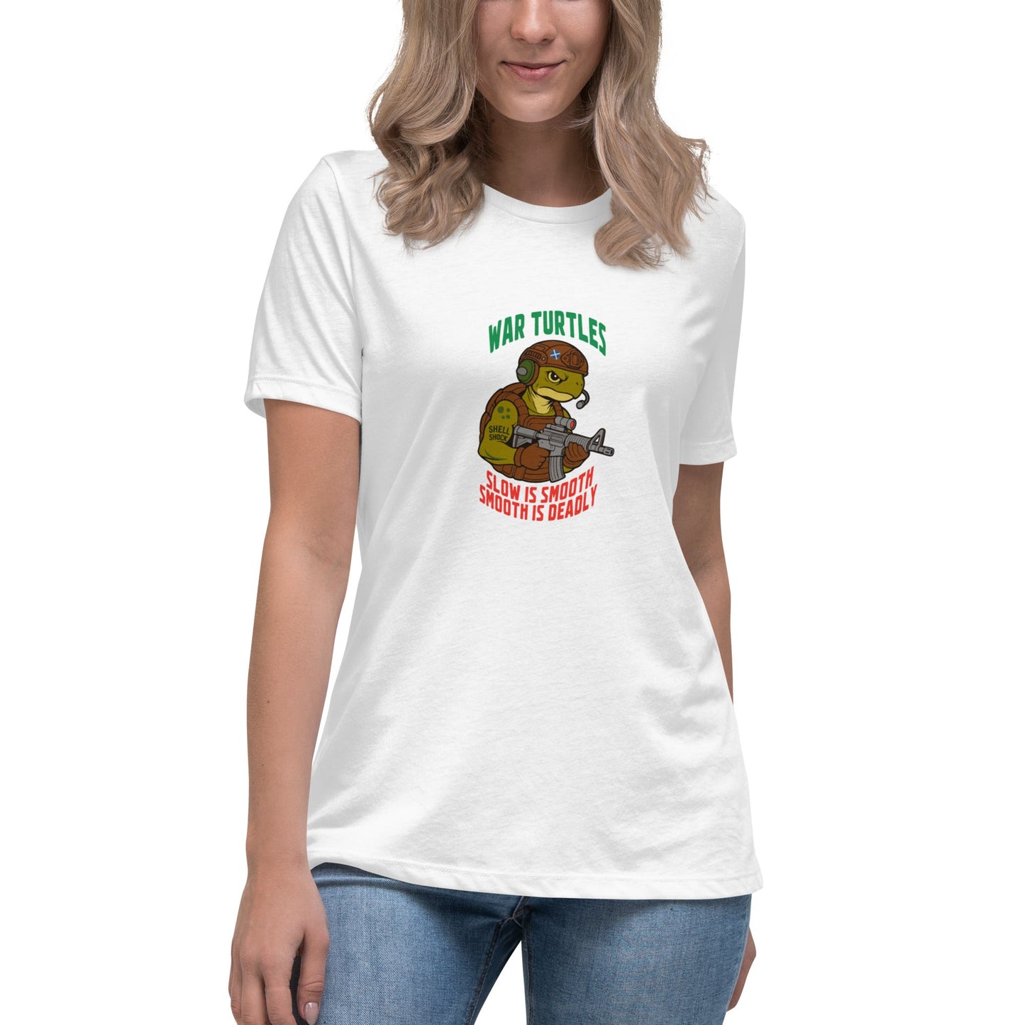 Performance | Women's Relaxed T Shirt | War Turtles | Mascot Logo