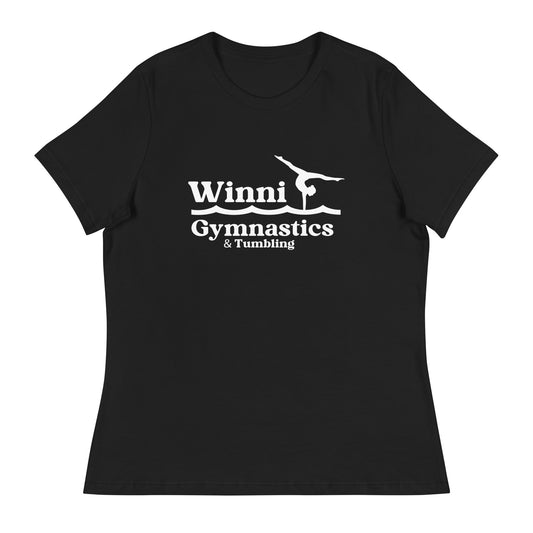 Performance | Women's Relaxed T Shirt | Winni Gymnastics | Tumbling Logo