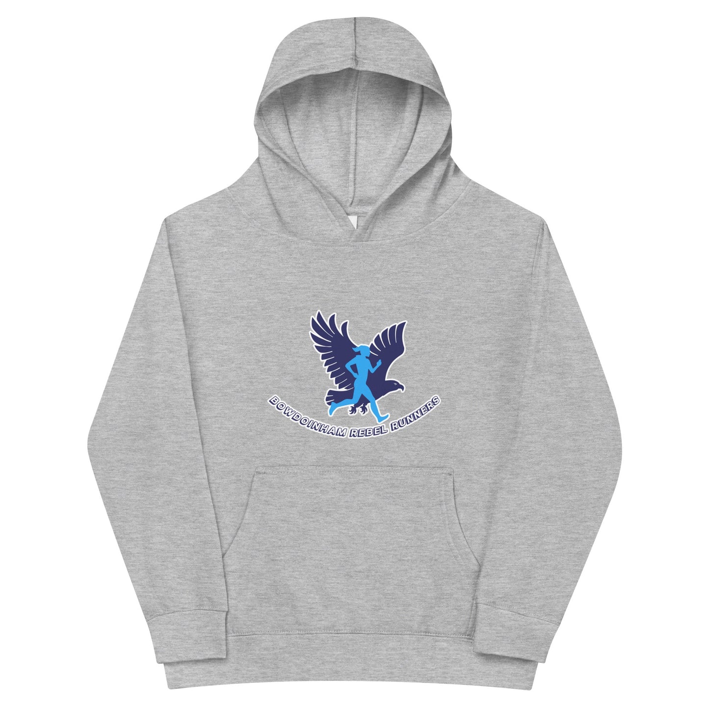 Performance | Youth Hoodie | Bowdoinham Rebel Runners | Aerial Runner Emblem Logo