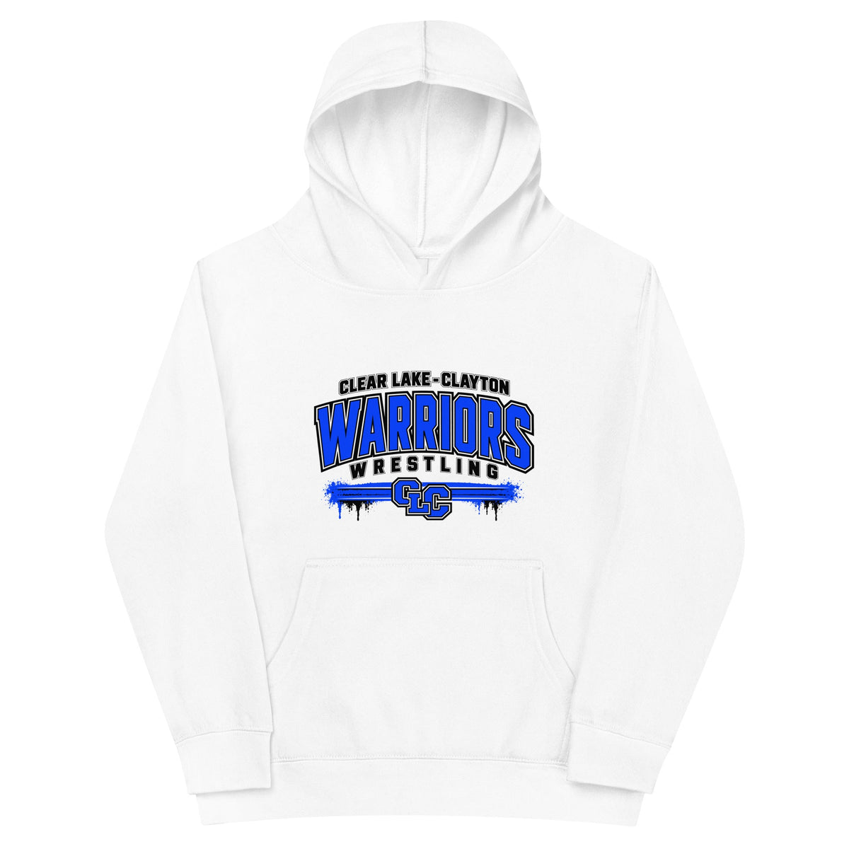 Performance | Youth Hoodie | Clear Lake - Clayton Wrestling | Warrior Crest Logo
