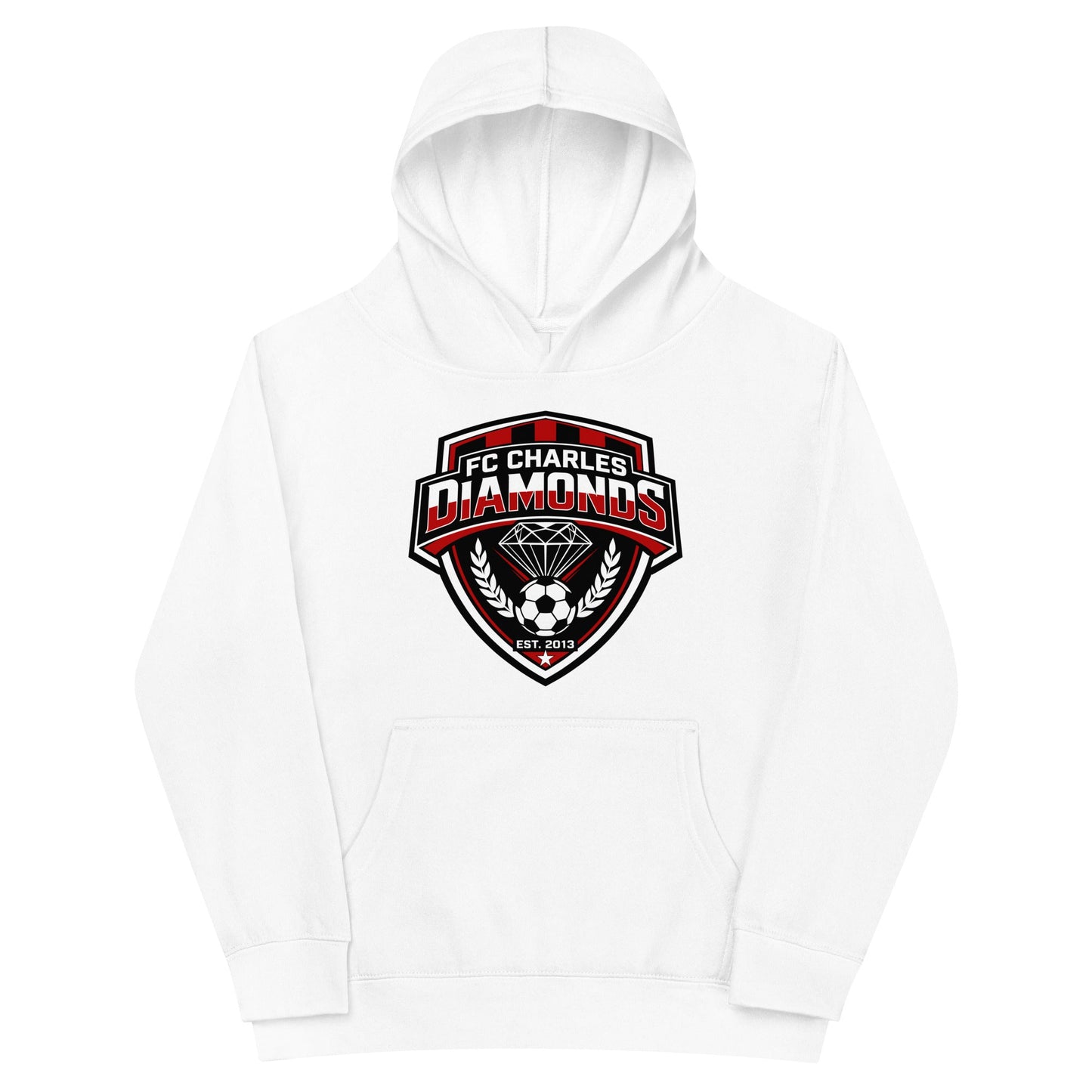 Performance | Youth Hoodie | FC Charles: Diamonds | Emblem Logo