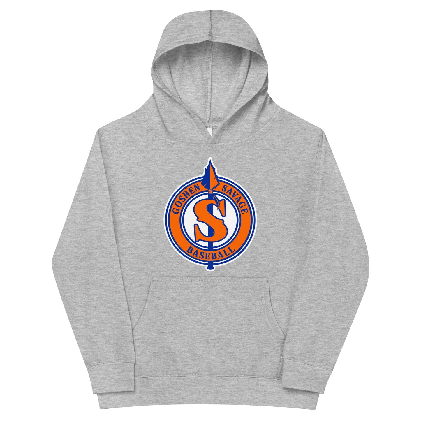 Performance | Youth Hoodie | Goshen Savage Baseball | Badge Logo