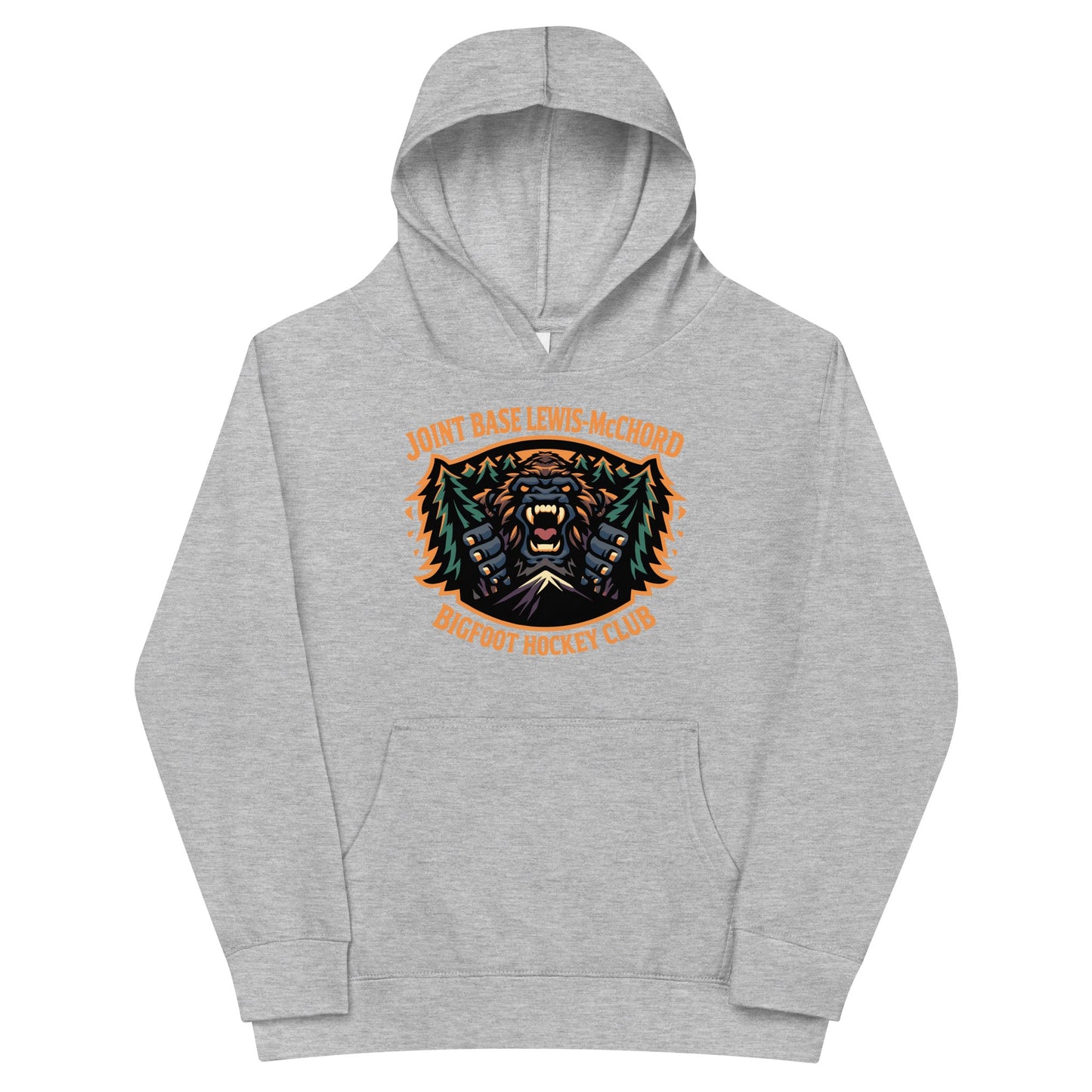 Performance | Youth Hoodie | JBLM Bigfoot Hockey Team | Mascot Logo
