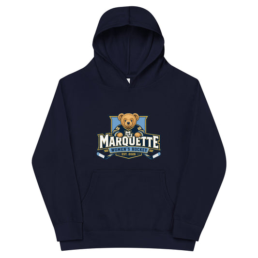 Performance | Youth Hoodie | Marquette University Women's Hockey | Bear Athletics Logo